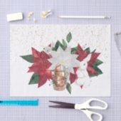 Tee Cups Poinsettia Rabbit Weihnachten Seidenpapier (Handwerk)