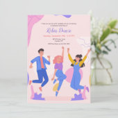 Tee-Dance-Party Einladung (Stehend Vorderseite)