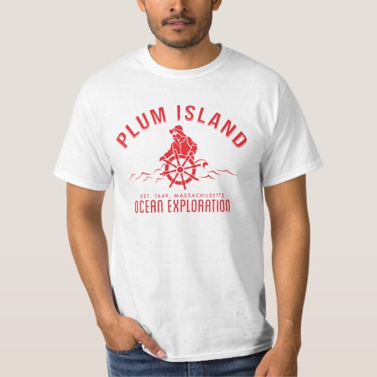 Tee der fantastischen Pflaumen-Insel-, (Vorderseite)