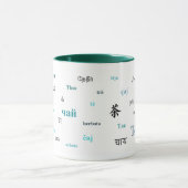 Tee der Tasse der Welt (türkis) (Zentrum)