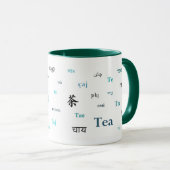 Tee der Tasse der Welt (türkis) (VorderseiteRechts)