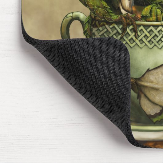 Tee-Drache-Mausunterlage Mousepad (Ecke)