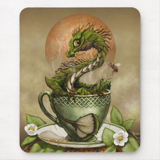 Tee-Drache-Mausunterlage Mousepad (Vorne)