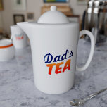 Tee Drink Vater Name Personalisiert Teekanne<br><div class="desc">Ist Ihr Vater Liebe Tee? Gefällt es ihm,  es auf seine eigene Art zu brauen? Hol ihm diesen Teekessel nur für ihn. Einfach,  da es bereits seinen Namen hat</div>