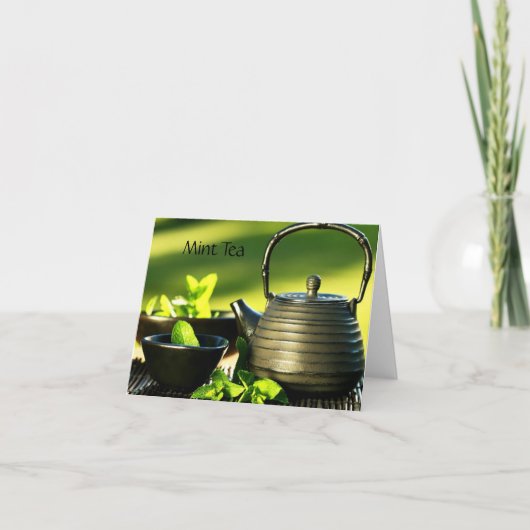 Tee Drinker Note Card Karte (Vorderseite)