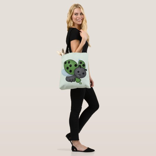 Tee Drinking Ladybug Tote Bag Tasche (Am Model)