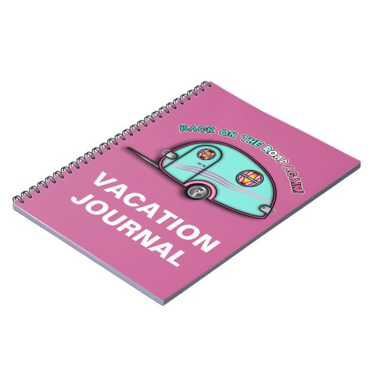 Tee Drop RV Trailer Reise - NOTEBOOK Notizblock (Linke Seite)