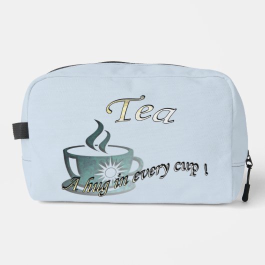 Tee: Eine Umarmung in jedem Cup! Waschbeutel (Vorderseite)