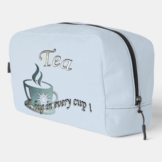 Tee: Eine Umarmung in jedem Cup! Waschbeutel (Rechte Ecke)