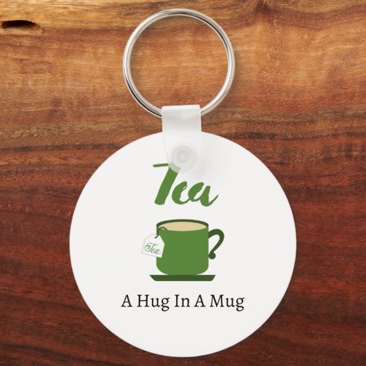 Tee einen Schluck in einem Schlüsselanhänger der T (Vorderseite)