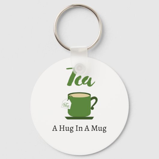 Tee einen Schluck in einem Schlüsselanhänger der T (Rückseite)