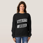 Tee es Jesus haarstylistischen sarkastischen Spaß (Vorne ganz)
