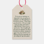 Tee-Exchange-Anforderungskarte - Teebeutel-Form Geschenkanhänger (Rückseite)