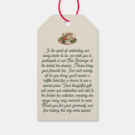 Tee-Exchange-Anforderungskarte - Teebeutel-Form Geschenkanhänger