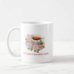 Tee-fantastische-Mama-Blumen-Tasse Kaffeetasse