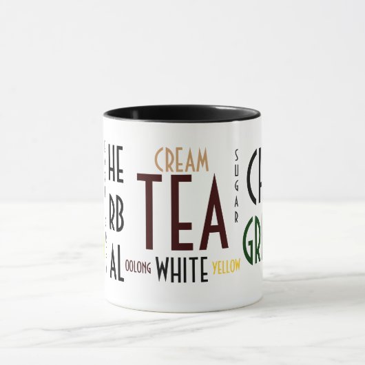 Tee fasst Collagen-Tasse ab Tasse (Zentrum)