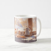 Tee, Frühstück und Winter Kaffeetasse (VorderseiteRechts)