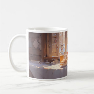 Tee, Frühstück und Winter Kaffeetasse