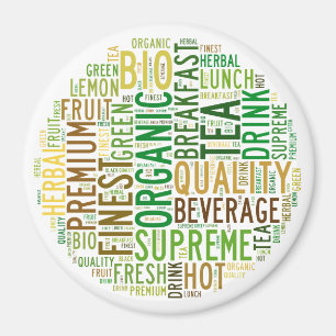 Tee-Frühstückstext Magnet