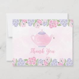 Tee für die zwei Teekanne-Babyparty danken Ihnen Dankeskarte