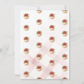 Tee für drei Jahre, Teeblume zum dritten Geburtsta Einladung (Rückseite)