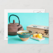 Tee für einen postkarte (Vorne/Hinten)