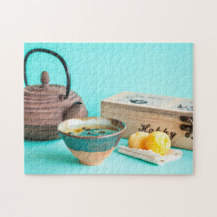 Tee für einen puzzle