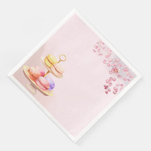 Tee für Twin Twin Baby Shower Napkins Serviette (Ecke)