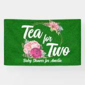 Tee für zwei Babydusche - Hintergrund Banner (Horizontal)