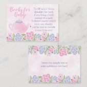 Tee für zwei Babyduschen mit einer Reservekarte Begleitkarte (Vorne/Hinten)