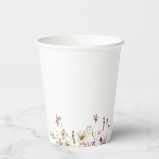 Tee für zwei Blüten Pappbecher (Rückseite)