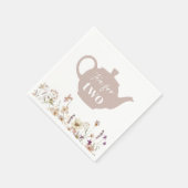 Tee für zwei Blüten Serviette (Ecke)