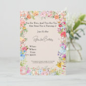 Tee für zwei einladung (Stehend Vorderseite)