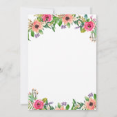 Tee für zwei Geburtstagspartys Einladung (Rückseite)