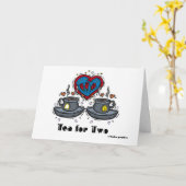 Tee für zwei karte (Gelbe Blume)