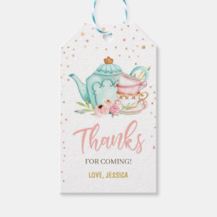 Tee für zwei Liebesmarken Floral Tee Mädchen Danke Geschenkanhänger
