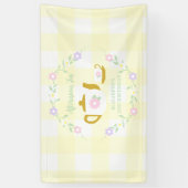 Tee für zwei Mädchen 2. Geburtstag Banner (Vertikal)