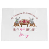 Tee für zwei maßgeschneiderte Geschenkbeutel - gro Große Geschenktüte (Vorderseite)