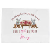 Tee für zwei maßgeschneiderte Geschenkbeutel - gro Große Geschenktüte (Rückseite)