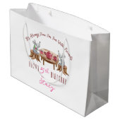 Tee für zwei maßgeschneiderte Geschenkbeutel - gro Große Geschenktüte (Rückseite Schrägansicht)