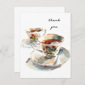 Tee für zwei mitteilungskarte (Vorne/Hinten)