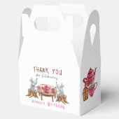 Tee für zwei Papiervorlesungsboxen, Gable 4x2.5x5 Geschenkschachtel (Geöffnet)