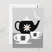 Tee für zwei Personen - Küche Postkarte (Vorne/Hinten)