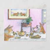 Tee für zwei postkarte (Vorderseite)