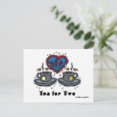 Tee für zwei Postkarten (Stehend Vorderseite)