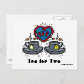Tee für zwei Postkarten (Vorne/Hinten)