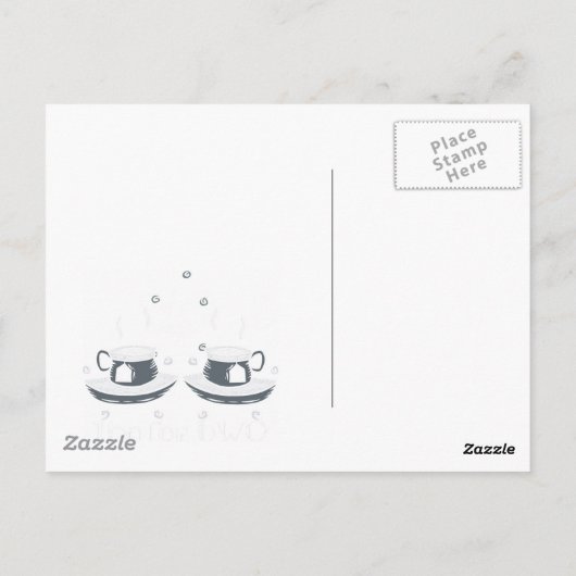 Tee für zwei Postkarten (Rückseite)