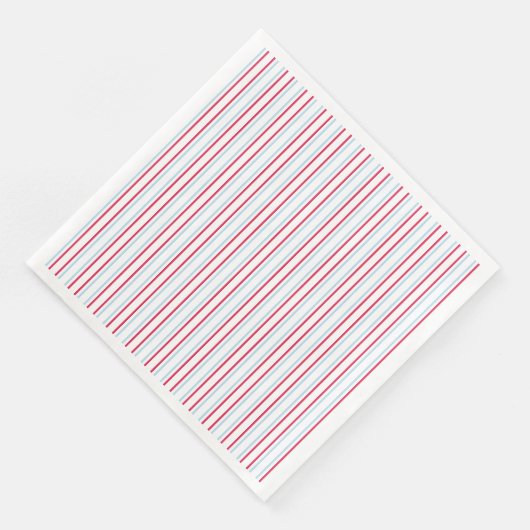 Tee für zwei Streifen, Abendessen Papier Napkins Serviette (Ecke)