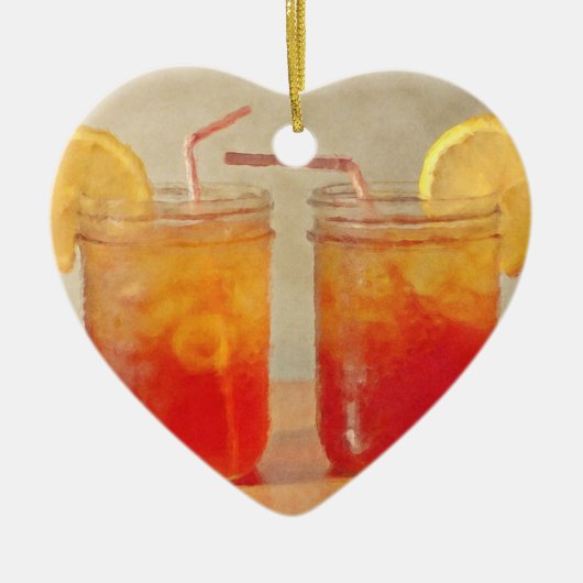 Tee für zwei südliche Art-Weckgläser süßen Tee Keramik Ornament (Vorne)