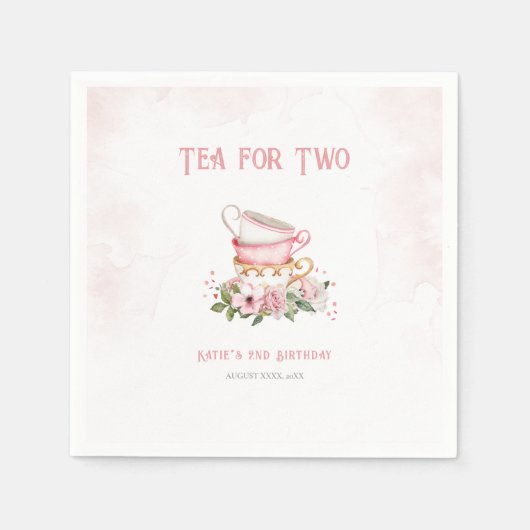 Tee für zwei Teacups Serviette (Vorderseite)